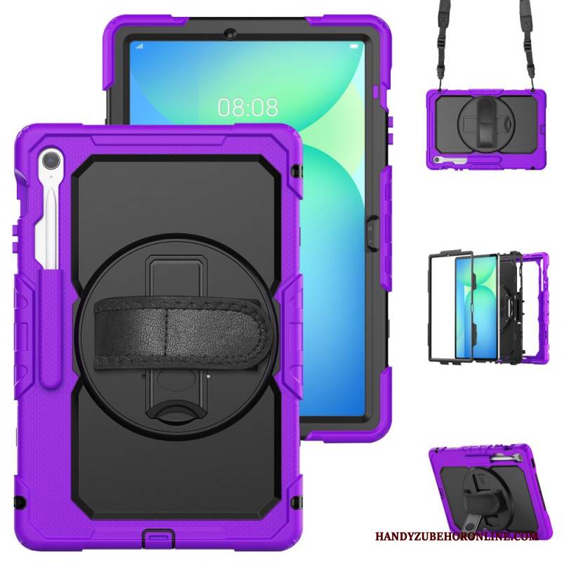 Hülle Samsung Galaxy Tab S10 Fe Plus Extrem Widerstandsfähig Mit Schultergurt