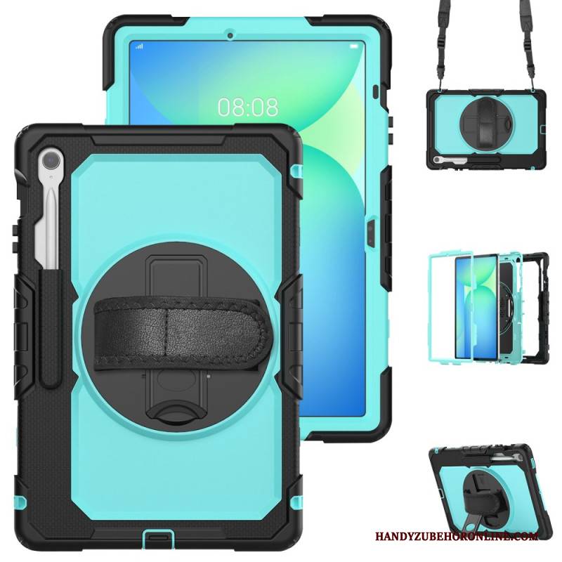 Hülle Samsung Galaxy Tab S10 Fe Plus Extrem Widerstandsfähig Mit Schultergurt