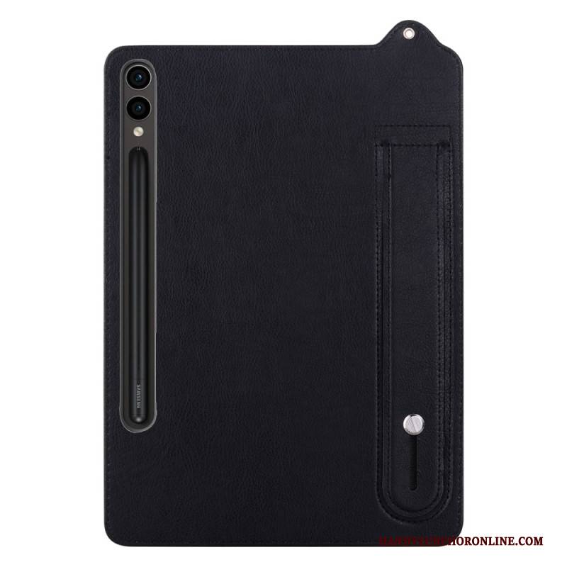 Hülle Samsung Galaxy Tab S10 Plus Handyhülle Stifthalter Und Gurt In Lederoptik