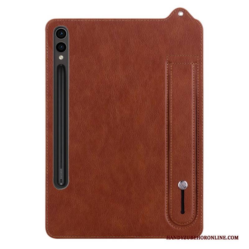 Hülle Samsung Galaxy Tab S10 Plus Handyhülle Stifthalter Und Gurt In Lederoptik
