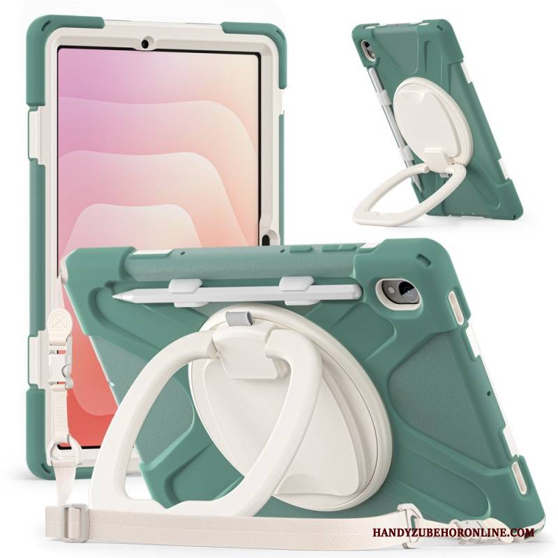 Hülle Samsung Galaxy Tab S11 Dreifacher Schutz Mit Schultergurt Und Ringhalter