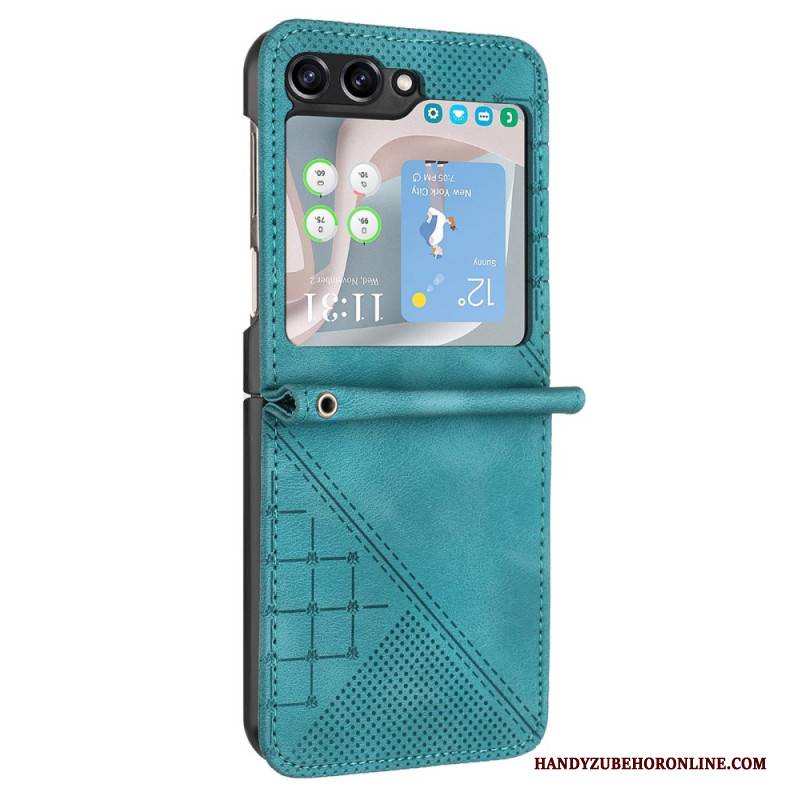 Hülle Samsung Galaxy Z Flip 7 Fe Gemusterte Geldbörse