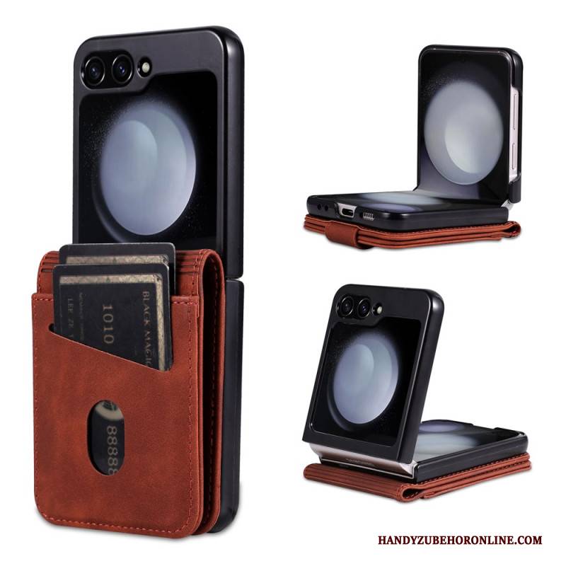 Hülle Samsung Galaxy Z Flip 7 Fe Handyhülle Azns Kartenetui Aus Kunstleder