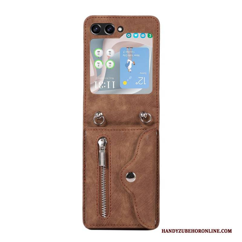 Hülle Samsung Galaxy Z Flip 7 Fe Handyhülle Geldbörse Und Schultergurt