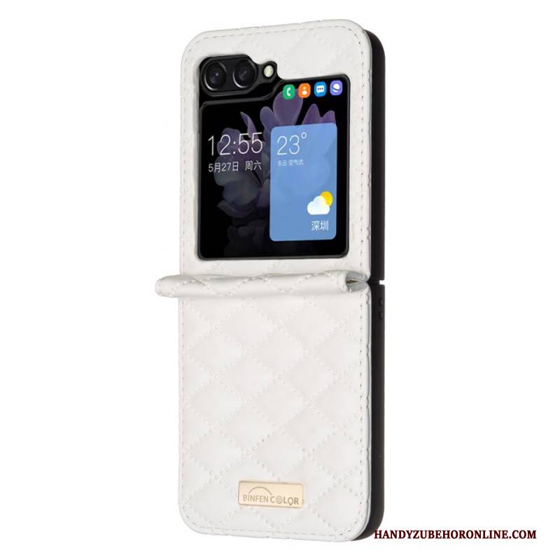 Hülle Samsung Galaxy Z Flip 7 Fe Handyhülle Gesteppte Binfen-farbe