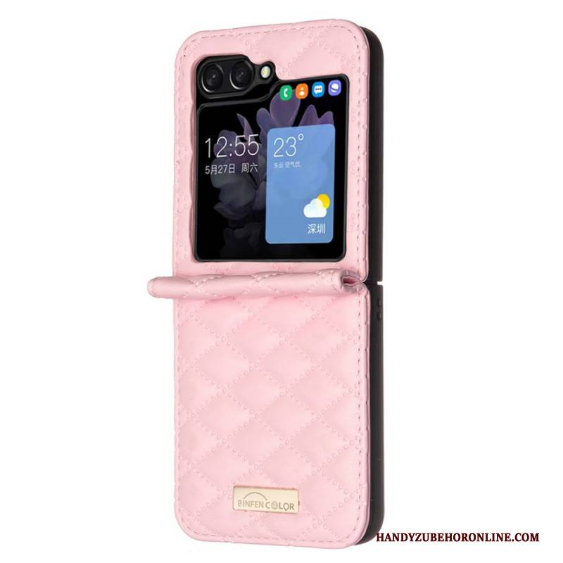 Hülle Samsung Galaxy Z Flip 7 Fe Handyhülle Gesteppte Binfen-farbe