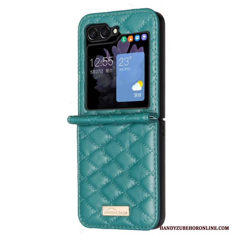 Hülle Samsung Galaxy Z Flip 7 Fe Handyhülle Gesteppte Binfen-farbe