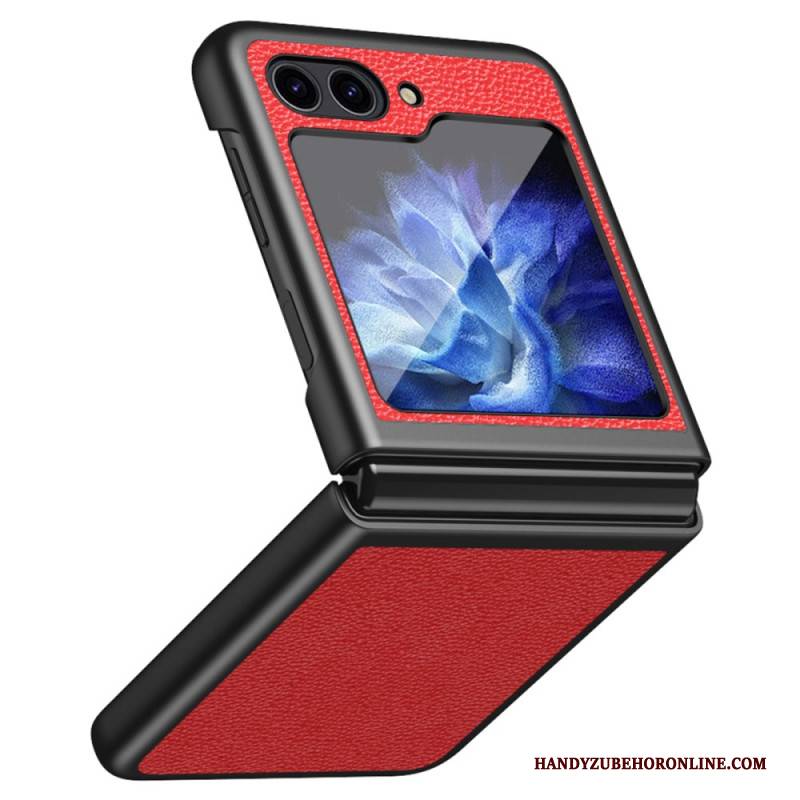 Hülle Samsung Galaxy Z Flip 7 Fe Handyhülle Litschi-imitat Leder