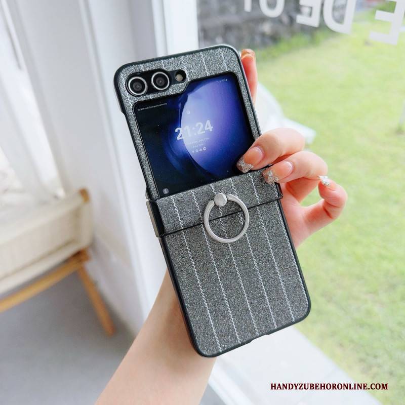 Hülle Samsung Galaxy Z Flip 7 Fe Handyhülle Ring Mit Streifenmuster