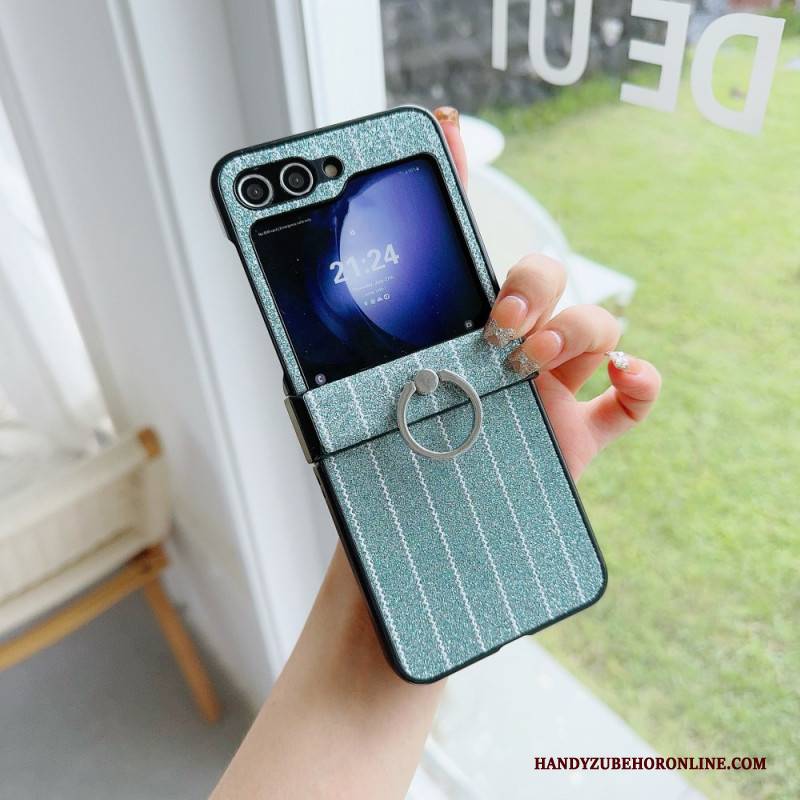 Hülle Samsung Galaxy Z Flip 7 Fe Handyhülle Ring Mit Streifenmuster