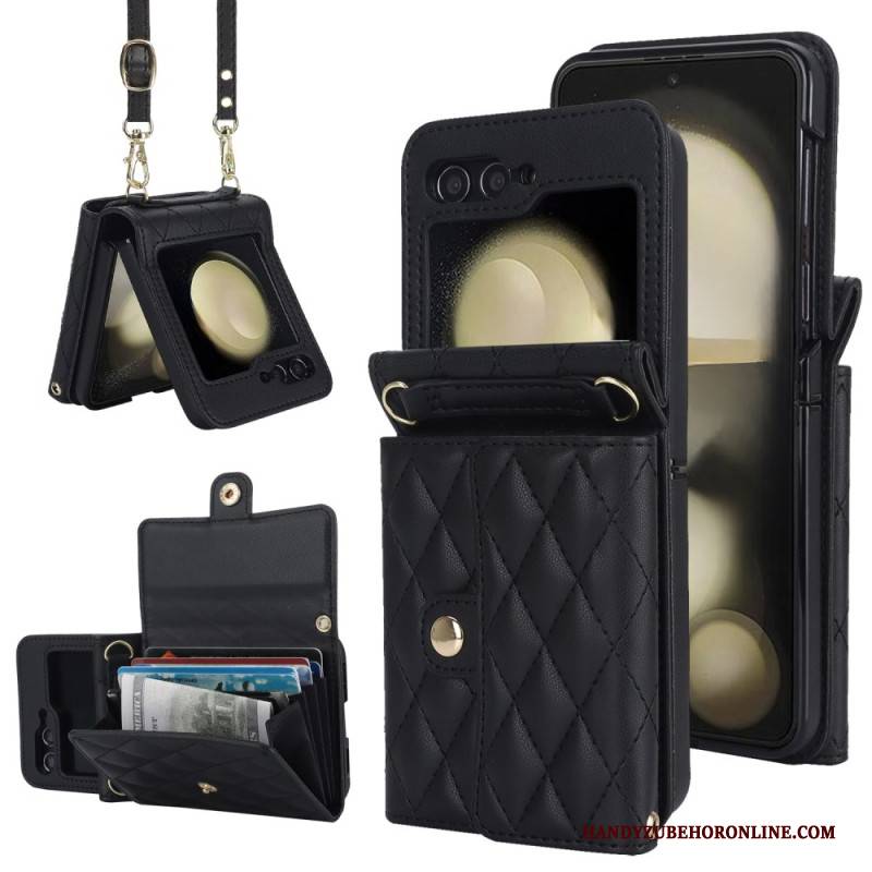 Hülle Samsung Galaxy Z Flip 7 Fe Handyhülle Schultergeldbörse