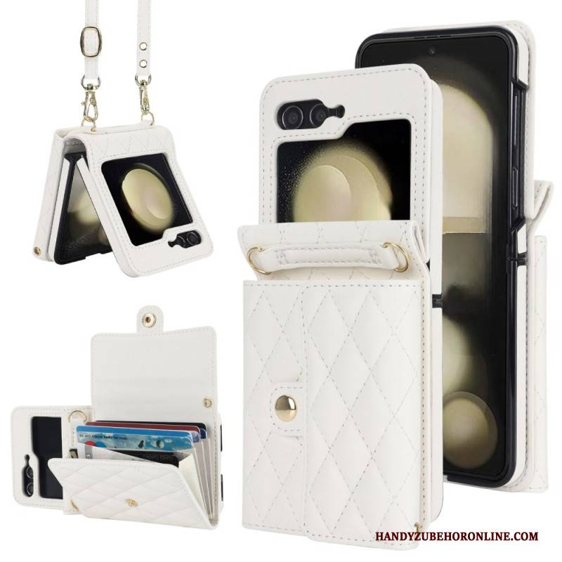 Hülle Samsung Galaxy Z Flip 7 Fe Handyhülle Schultergeldbörse