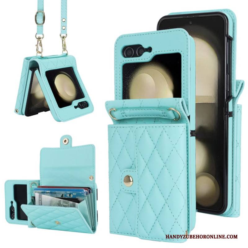 Hülle Samsung Galaxy Z Flip 7 Fe Handyhülle Schultergeldbörse