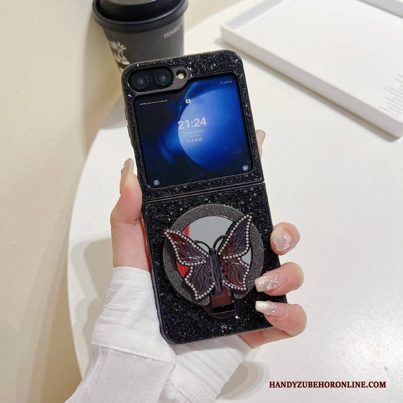 Hülle Samsung Galaxy Z Flip 7 Fe Handyhülle Strass-schmetterlingsständer