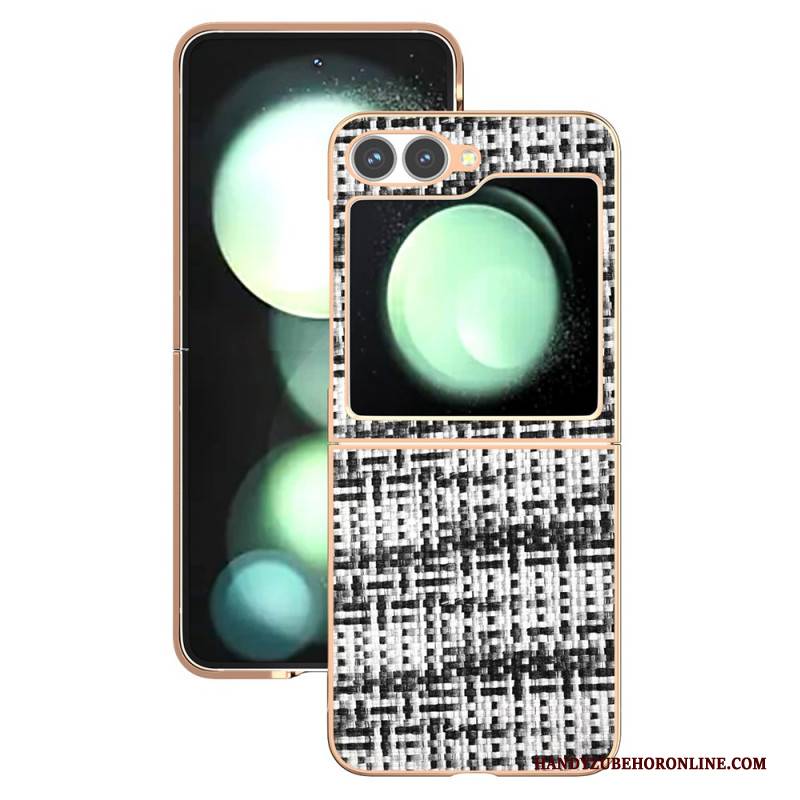 Hülle Samsung Galaxy Z Flip 7 Fe Handyhülle Strukturiertes Kunstleder