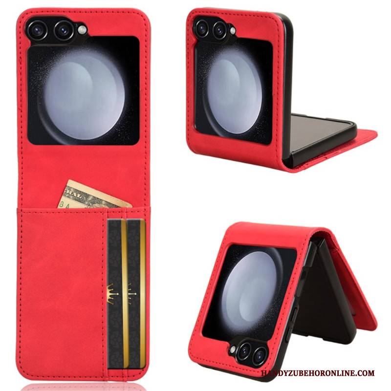 Hülle Samsung Galaxy Z Flip 7 Fe Kartenetui Im Lederdesign