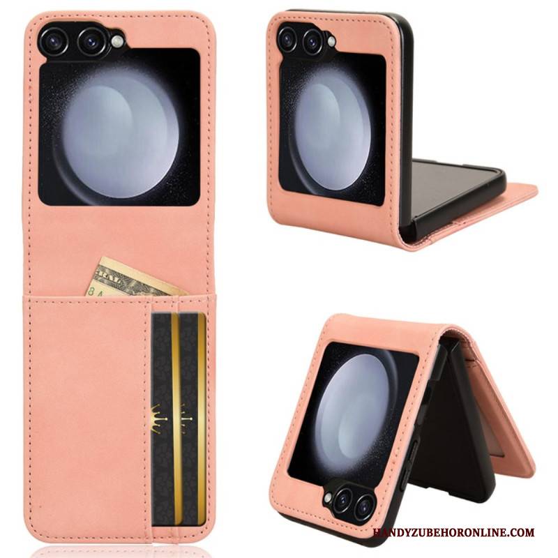 Hülle Samsung Galaxy Z Flip 7 Fe Kartenetui Im Lederdesign