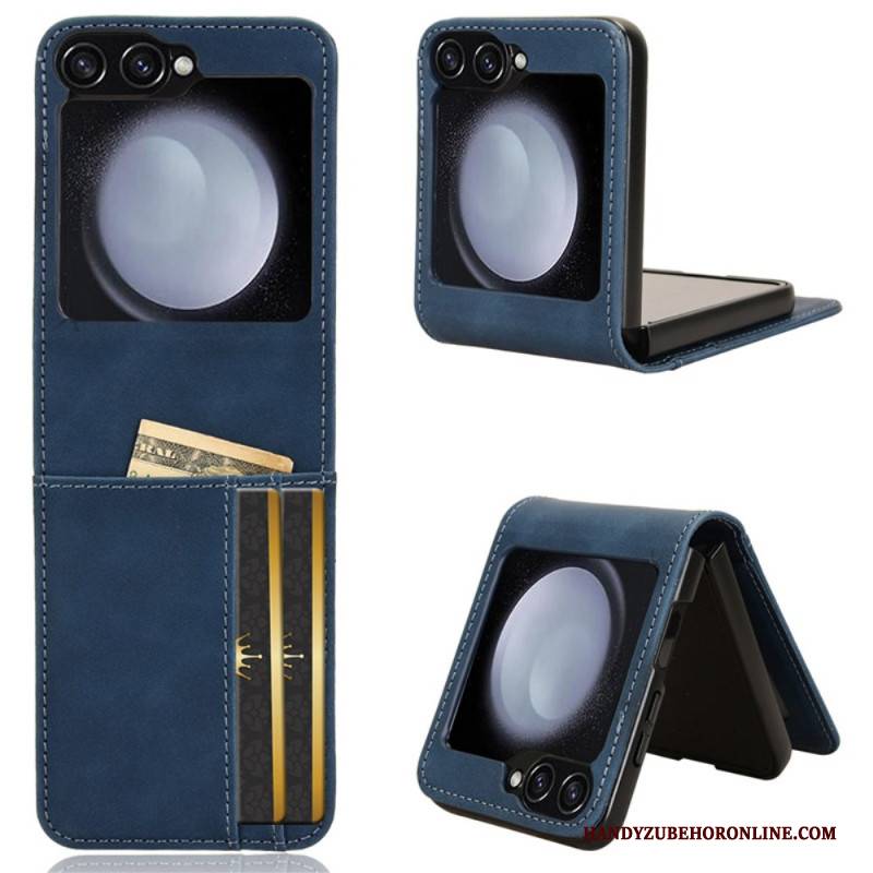 Hülle Samsung Galaxy Z Flip 7 Fe Kartenetui Im Lederdesign