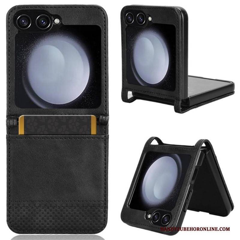 Hülle Samsung Galaxy Z Flip 7 Fe Kartenetui Im Retro-lederdesign