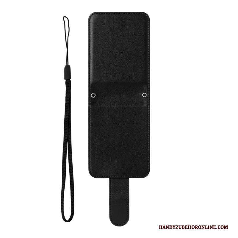 Hülle Samsung Galaxy Z Flip 7 Fe Kartenhalter In Lederoptik