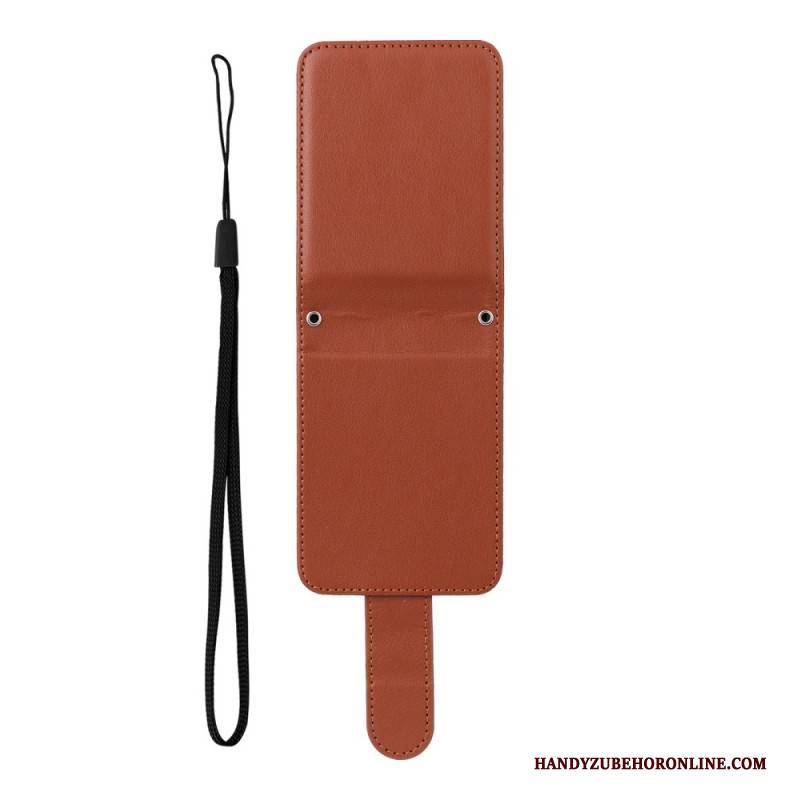 Hülle Samsung Galaxy Z Flip 7 Fe Kartenhalter In Lederoptik