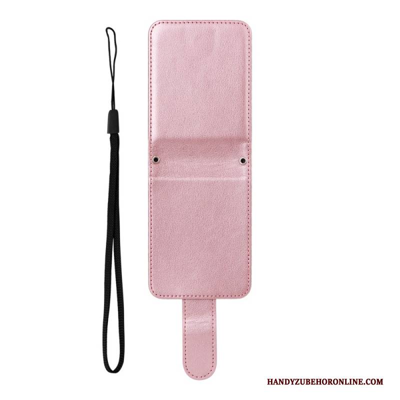 Hülle Samsung Galaxy Z Flip 7 Fe Kartenhalter In Lederoptik