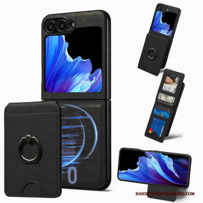 Hülle Samsung Galaxy Z Flip 7 Fe Magnetisch Mit Abnehmbarem Kartenhalter