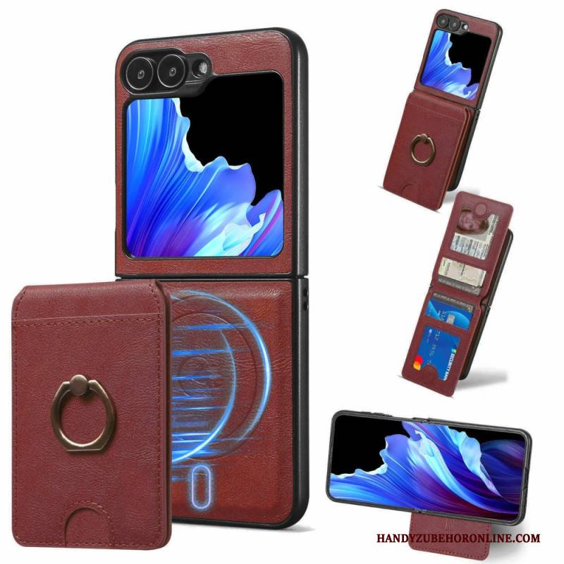 Hülle Samsung Galaxy Z Flip 7 Fe Magnetisch Mit Abnehmbarem Kartenhalter