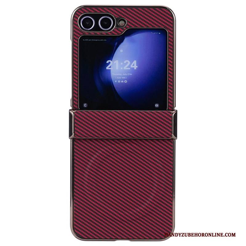 Hülle Samsung Galaxy Z Flip 7 Fe Magnetische Carbonfaser-textur
