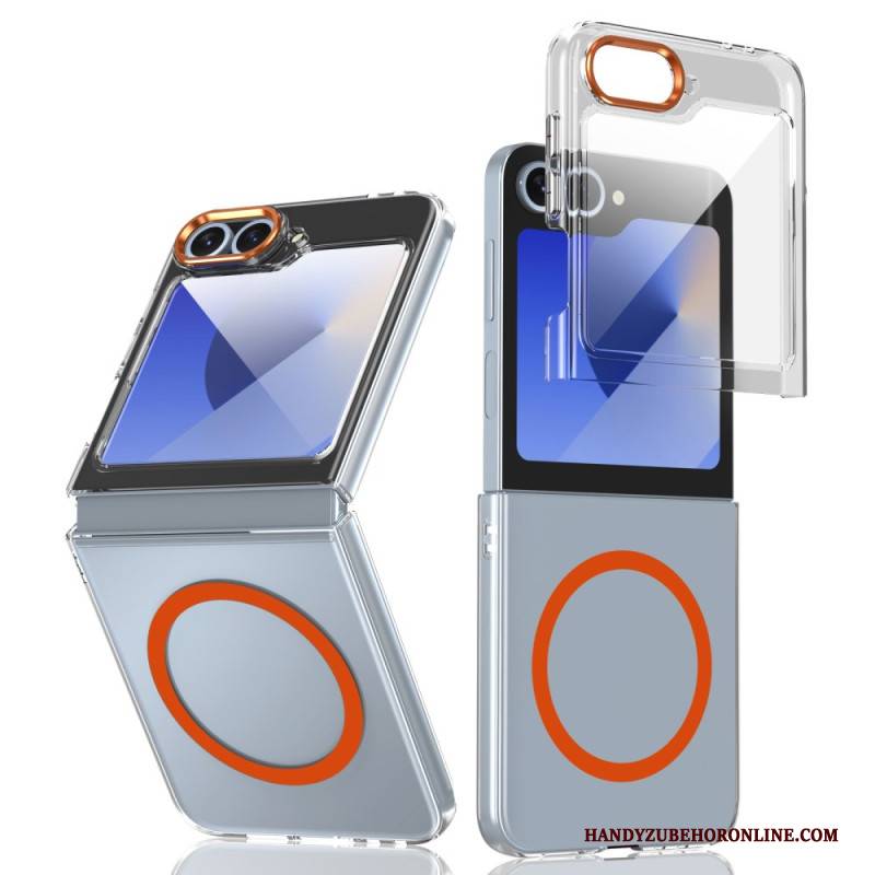 Hülle Samsung Galaxy Z Flip 7 Fe Magsafe-kompatibel Transparent Mit Displayschutzfolie