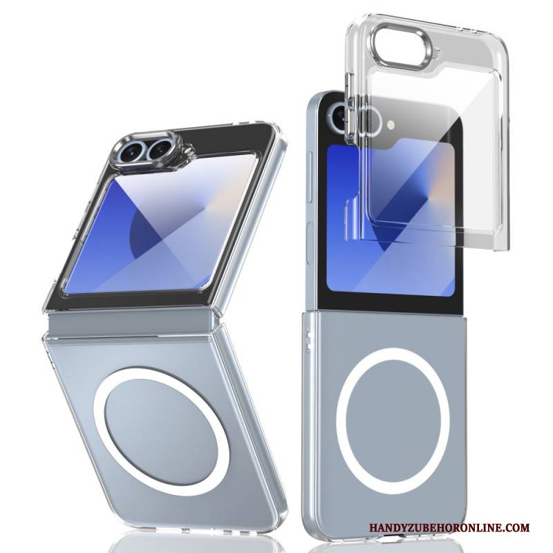 Hülle Samsung Galaxy Z Flip 7 Fe Magsafe-kompatibel Transparent Mit Displayschutzfolie