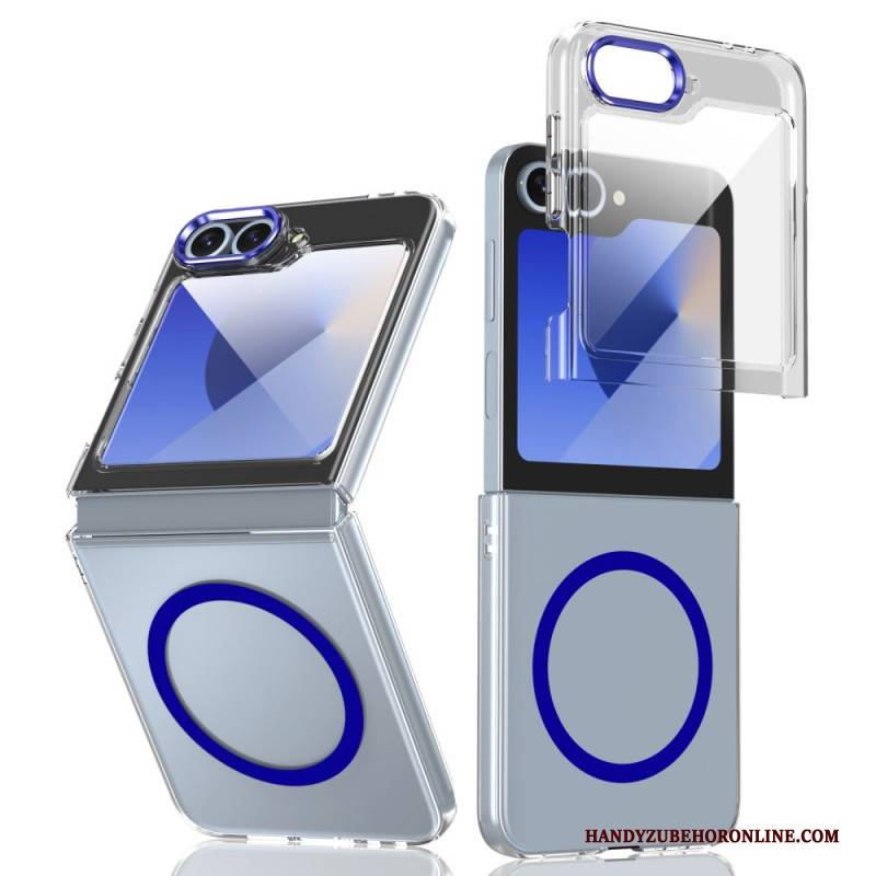 Hülle Samsung Galaxy Z Flip 7 Fe Magsafe-kompatibel Transparent Mit Displayschutzfolie