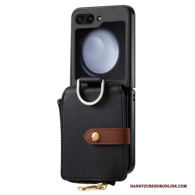 Hülle Samsung Galaxy Z Flip 7 Fe Reißverschlusstasche Und Ringhalter