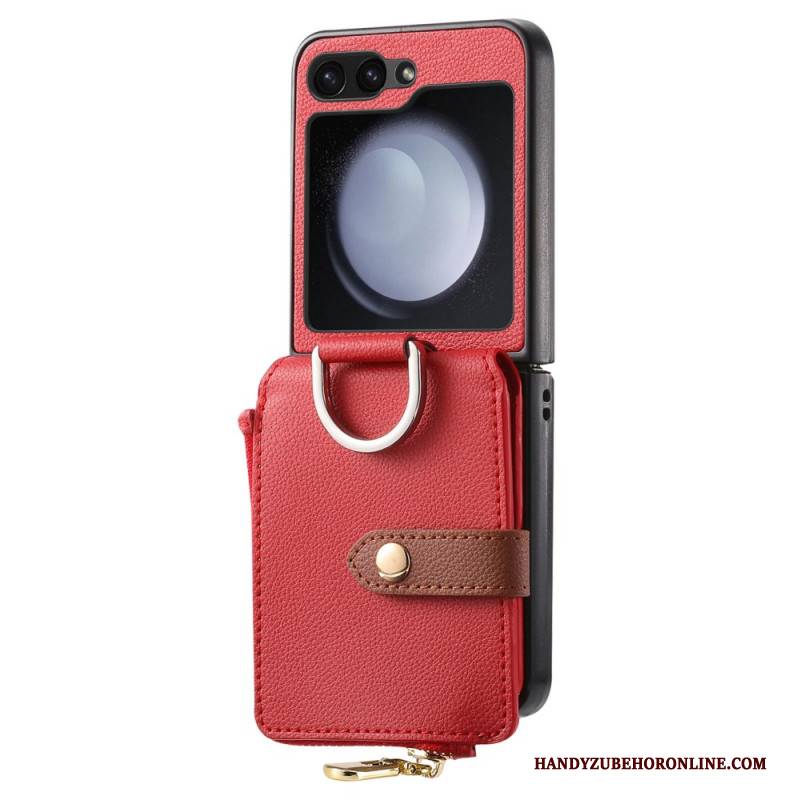 Hülle Samsung Galaxy Z Flip 7 Fe Reißverschlusstasche Und Ringhalter