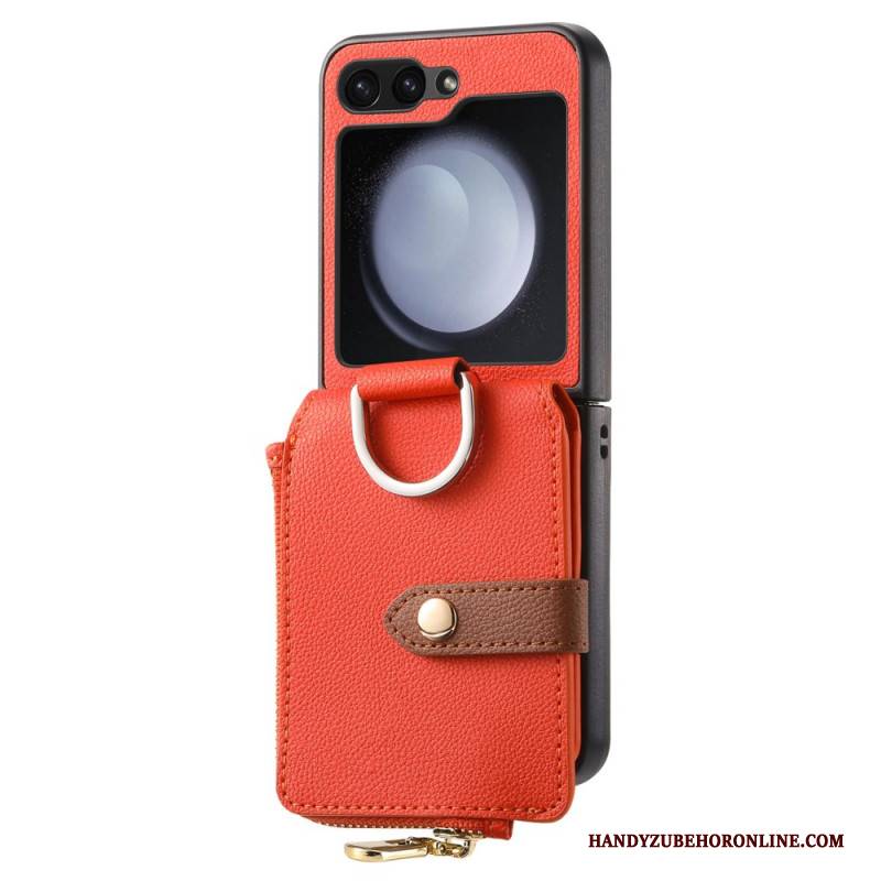 Hülle Samsung Galaxy Z Flip 7 Fe Reißverschlusstasche Und Ringhalter