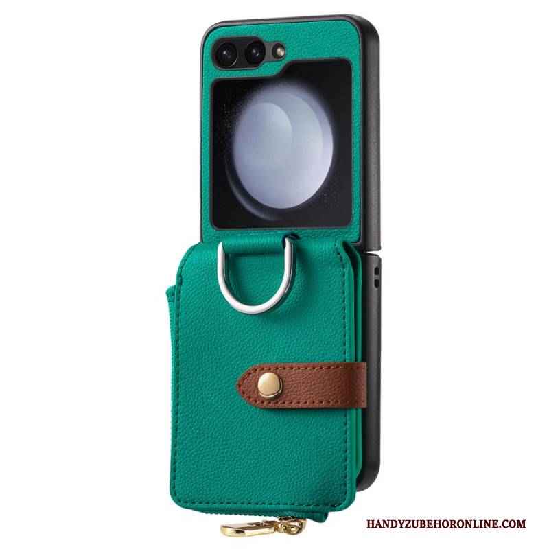 Hülle Samsung Galaxy Z Flip 7 Fe Reißverschlusstasche Und Ringhalter