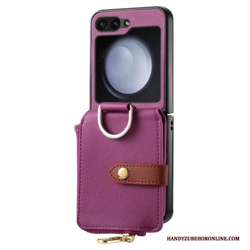 Hülle Samsung Galaxy Z Flip 7 Fe Reißverschlusstasche Und Ringhalter