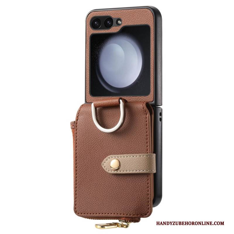 Hülle Samsung Galaxy Z Flip 7 Fe Reißverschlusstasche Und Ringhalter