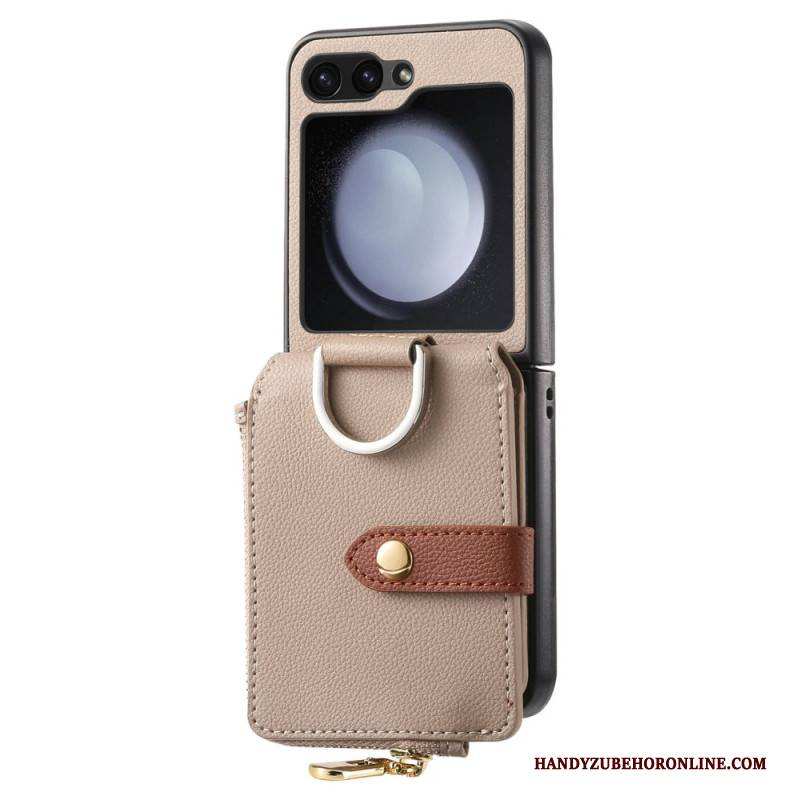 Hülle Samsung Galaxy Z Flip 7 Fe Reißverschlusstasche Und Ringhalter