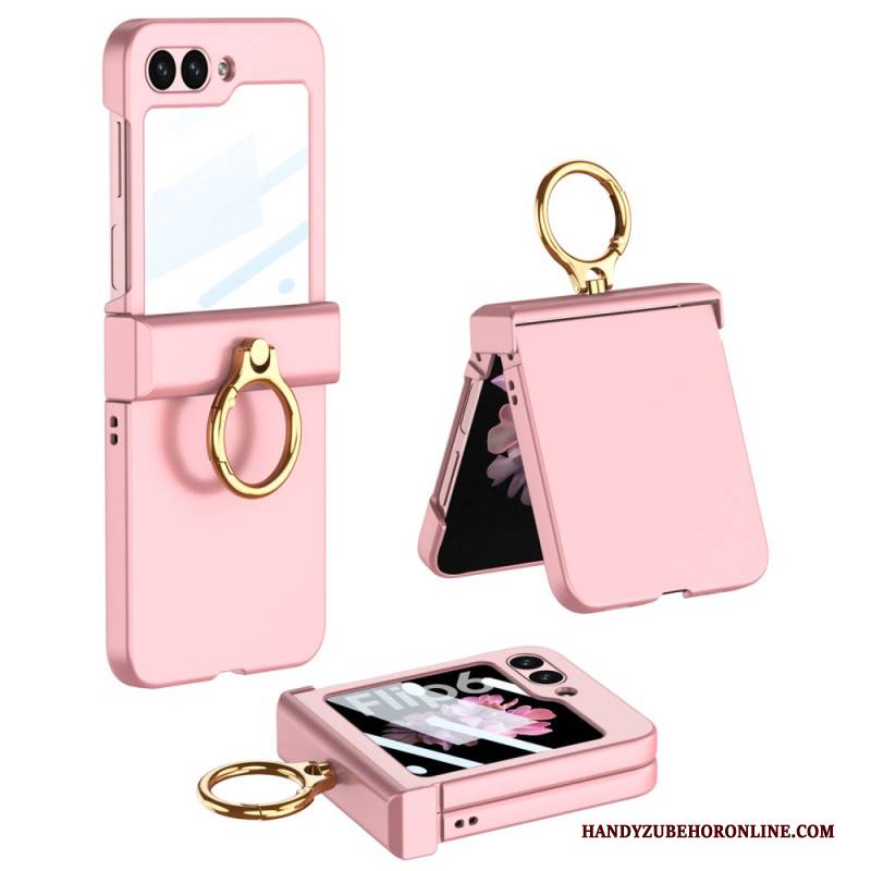 Hülle Samsung Galaxy Z Flip 7 Fe Ringhalter Und Gkk Displayschutzfolie Aus Gehärtetem Glas