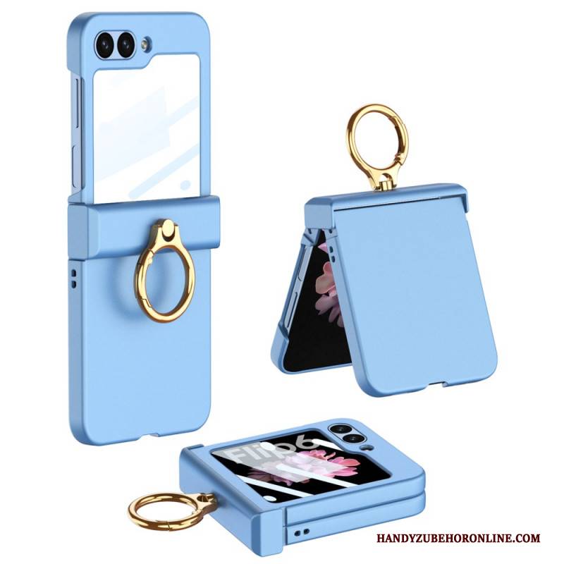 Hülle Samsung Galaxy Z Flip 7 Fe Ringhalter Und Gkk Displayschutzfolie Aus Gehärtetem Glas