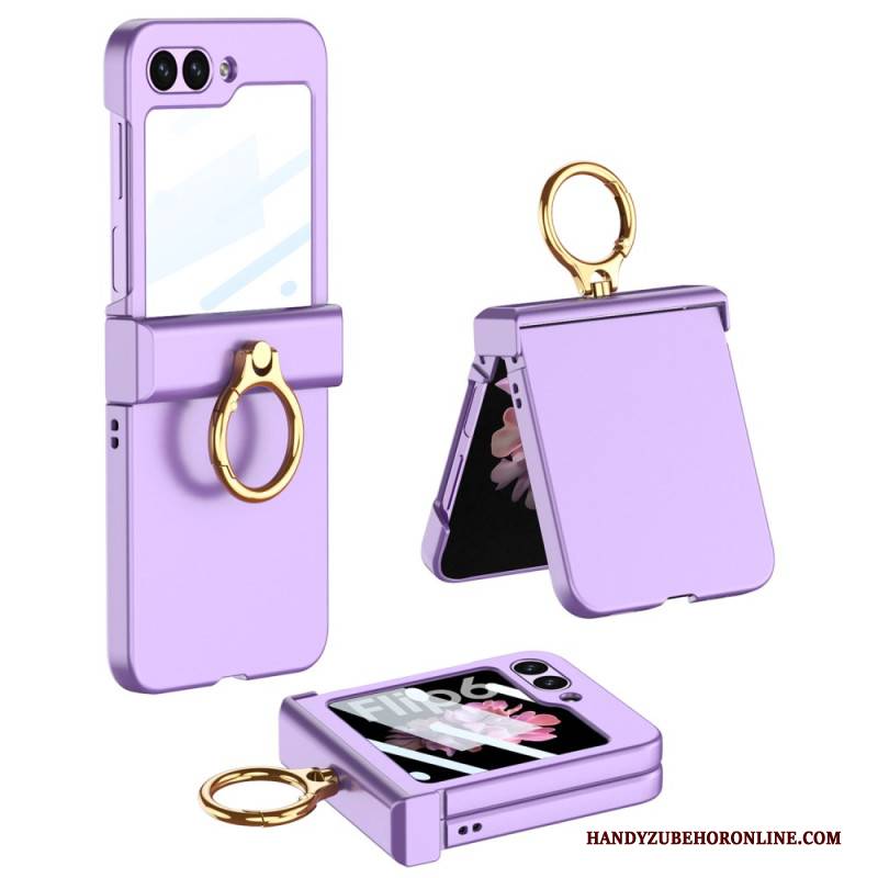 Hülle Samsung Galaxy Z Flip 7 Fe Ringhalter Und Gkk Displayschutzfolie Aus Gehärtetem Glas