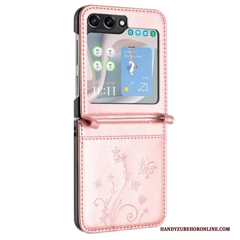 Hülle Samsung Galaxy Z Flip 7 Fe Schmetterlinge Und Blumen