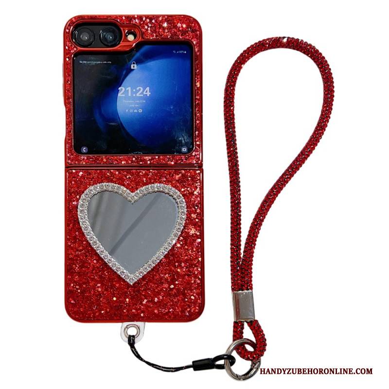 Hülle Samsung Galaxy Z Flip 7 Fe Spiegel Und Tragegurt