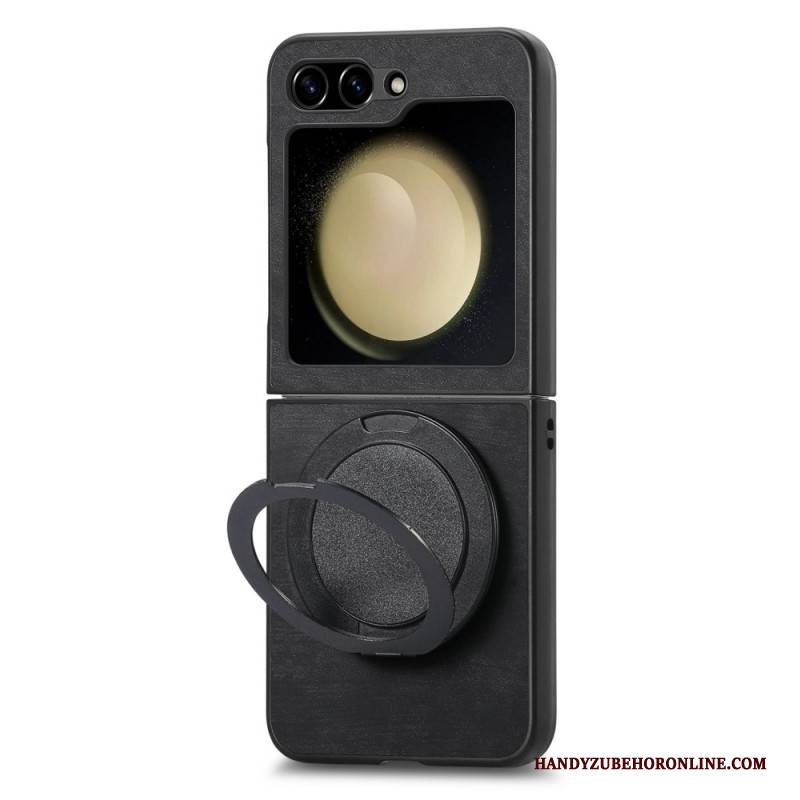 Hülle Samsung Galaxy Z Flip 7 Fe Wildlederoptik Mit Drehbarem Ständer