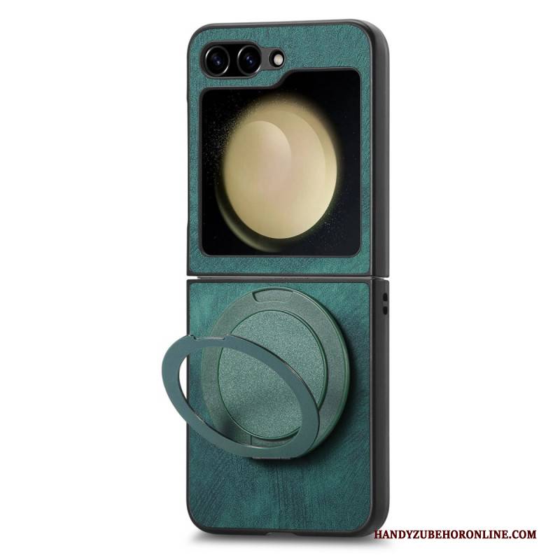 Hülle Samsung Galaxy Z Flip 7 Fe Wildlederoptik Mit Drehbarem Ständer