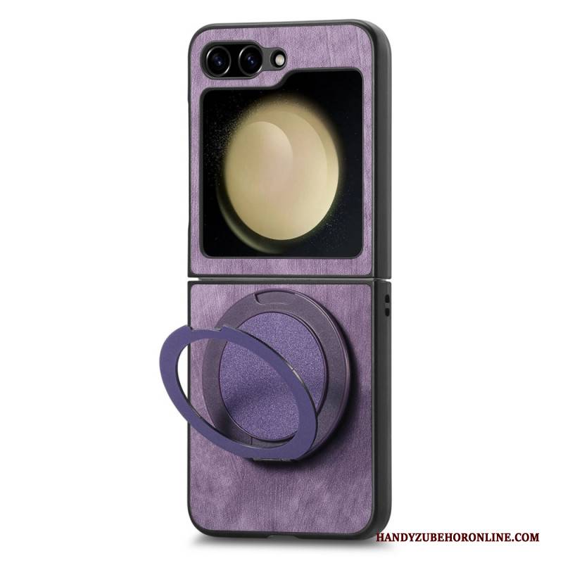 Hülle Samsung Galaxy Z Flip 7 Fe Wildlederoptik Mit Drehbarem Ständer