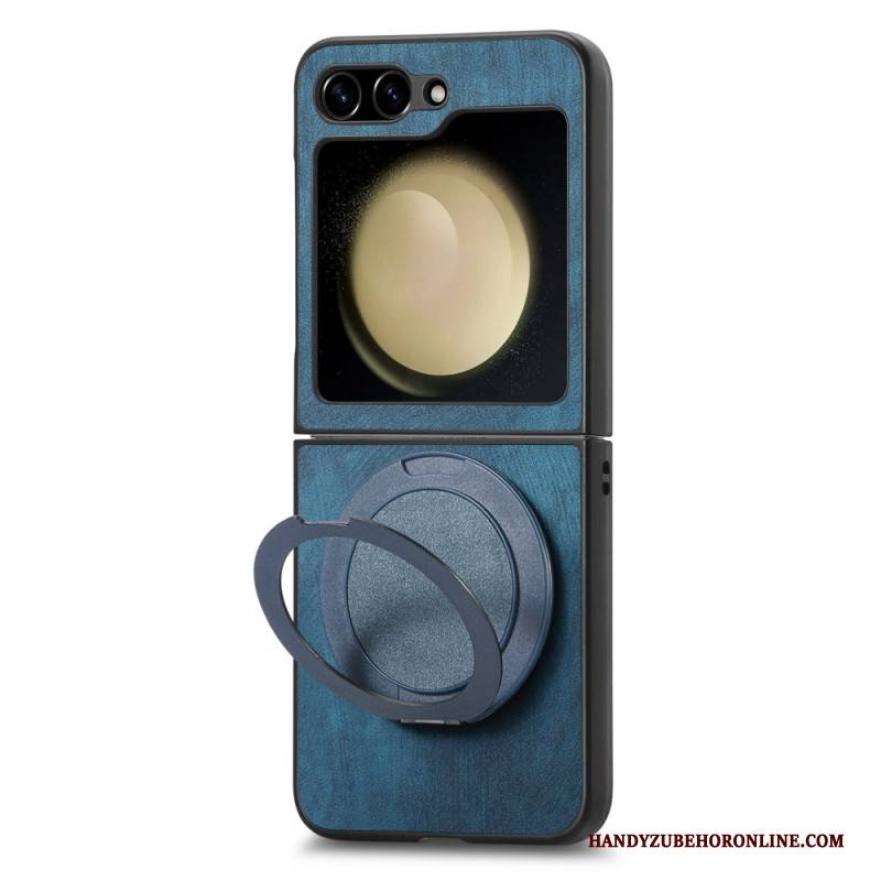 Hülle Samsung Galaxy Z Flip 7 Fe Wildlederoptik Mit Drehbarem Ständer