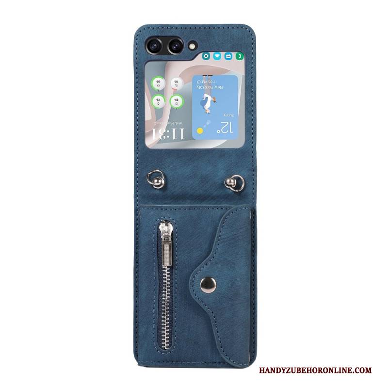 Hülle Samsung Galaxy Z Flip 7 Geldbörse Mit Lanyard Und Schultergurt