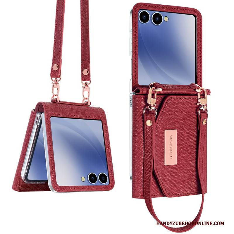 Hülle Samsung Galaxy Z Flip 7 Geldbörse & Schultergurt